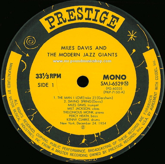 Miles Davis - Miles Davis And The Modern Jazz Giants