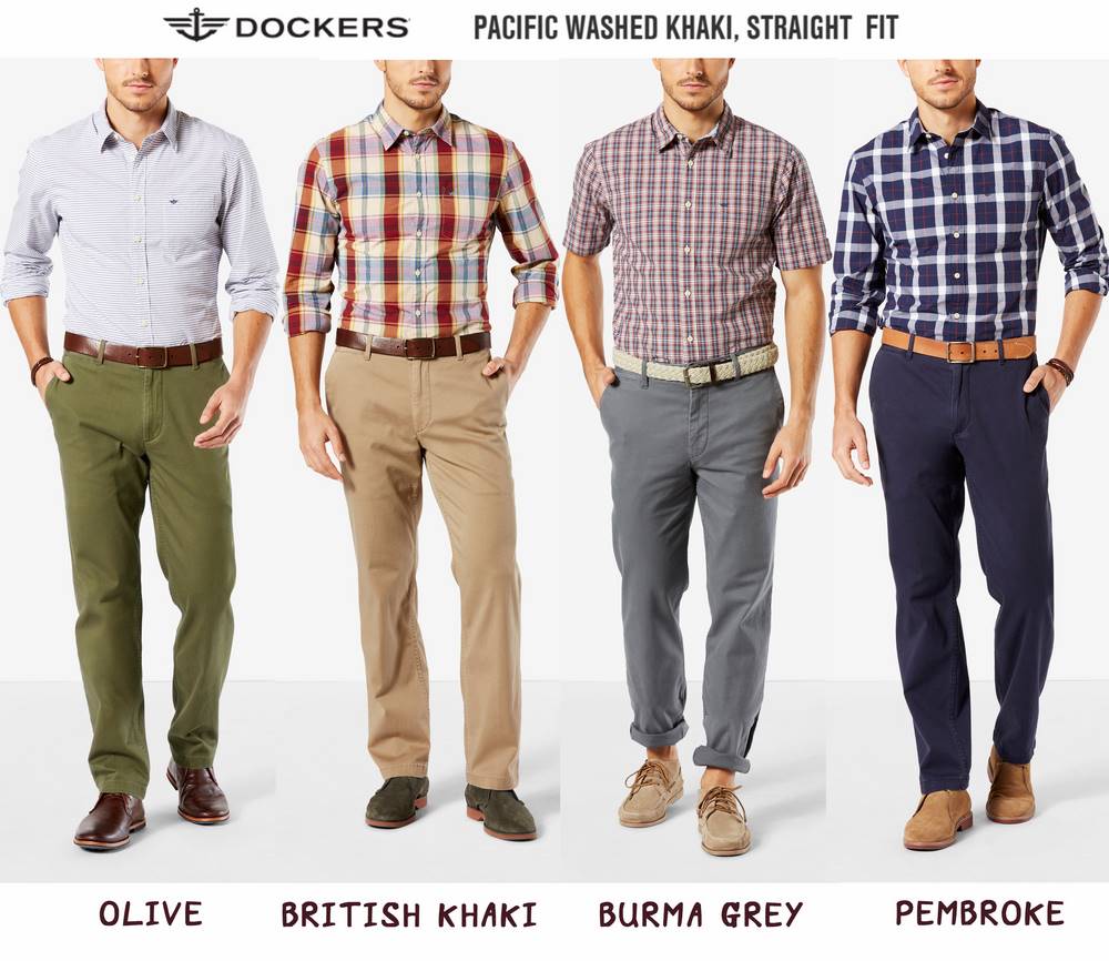 dockers washed khaki straight fit