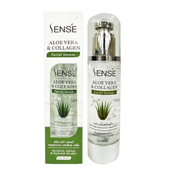 [ ช่วยลดรอยหมองคล้ำ ] เซนต์ เซรั่มบำรุงผิวหน้าสูตรว่านหางจระเข้ & คอลลาเจน 100 มล.