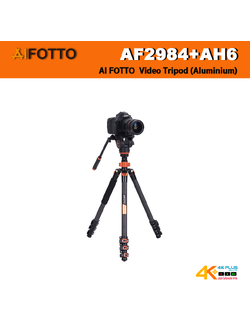 AI FOTTO AF2984+AH6 Video Tripod (Aluminium) สินค้ายกเลิกการผลิต