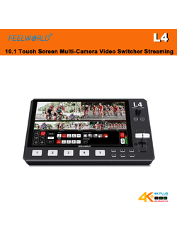 Feelworld L4 10.1 Touch Screen Multi-Camera Video Switcher Streaming สินค้าประกันศูนย์ไทย