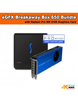 eGFX Breakaway Box 650 Bundle (with Radeon Pro WX 9100 Graphics Card)