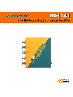 AV Matrix SD1141 1×4 SDI Reclocking Distribution Amplifier