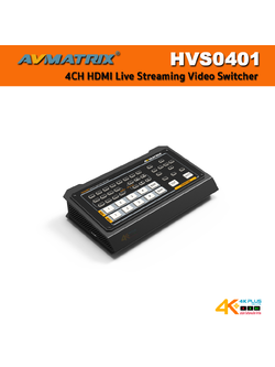 AVMatrix HVS0401 Mini 4 Channel HDMI Live Streaming Video Switcher สินค้าตกรุ่น