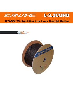 CANARE L-3.3CUHD 12G-SDI 75 ohm Ultra Low Loss Coaxial Cables