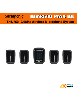Saramonic Blink500 ProX B8 2.4GHz Wireless Microphone System (TX4, RX1)