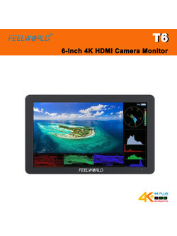 FEELWORLD T6 6-Inch 4K HDMI Camera Monitor