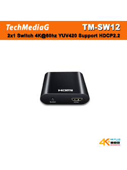 TM-SW12 2x1 Switch 4K@60hz YUV420 Support HDCP2.2, HDR10