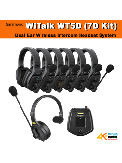 Saramonic WiTalk WT5D (7D KIT) Dual Ear Wireless Intercom Headset System
