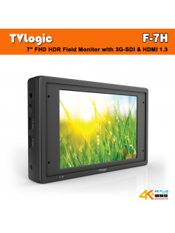 TVLogic F-7H 7” FHD HDR Field Monitor with 3G-SDI & HDMI 1.3 แถมฟรี External Acrylic + Battery Bracket NP