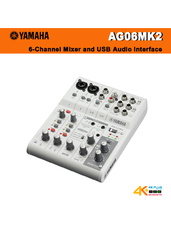 YAMAHA AG06MK2 6-Channel Mixer and USB Audio Interface