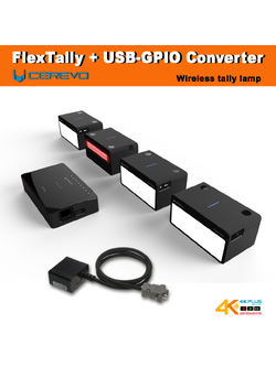 Cerevo FlexTally (1 Station + 4 Lamps) + USB-GPIO Converter