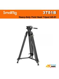 SmallRig - 3751B Heavy-Duty Fluid Head Tripod AD-01