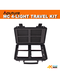 Aputure MC 4-Light Travel Kit with Charging Case