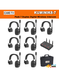 CAME-TV Kuminik8-7 Pack7 Duplex Digital Wireless Intercom