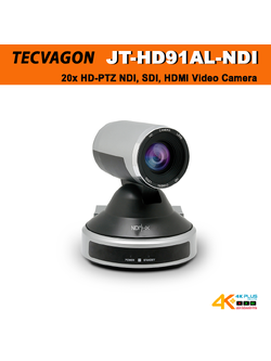 TECVAGON JT-HD91AL-NDI 20x High definition pan,tilt, zoom video camera