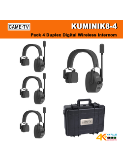 CAME-TV Kuminik8-4 Pack4 Duplex Digital Wireless Intercom
