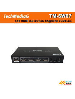 TM-SW07 4X1 HDMI 2.0 Switch 4K@60hz YUV4:4:4 18Gbps support