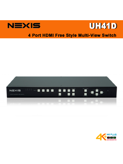 NEXIS UH41D 4 Port HDMI Free Style Multi-View Switch