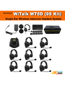 Saramonic WiTalk WT5D (9S Kit) Single Ear Wireless Intercom Headset System