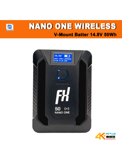 FXLION NANO ONE (Wireless) V-Mount Battery 14.8V 50Wh with D-tap,USB A/USB C/Micro USB