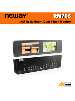 NEWAY RM70S 7 Inch Dual Monitor Rack Mount