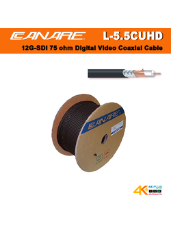 Canare L-5.5CUHD 75 ohm Digital Video Coaxial Cable Ultra Low Loss Coax (12G-SDI)