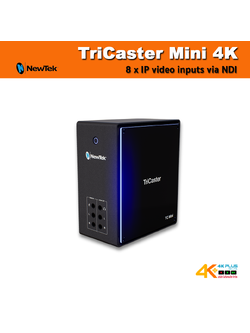 NewTek TriCaster Mini 4K 8 x IP video inputs via NDI