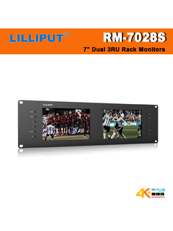 Lilliput RM-7028S 7" Dual 3RU Rack Monitors
