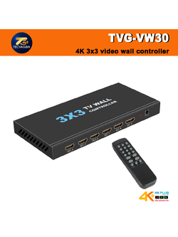 TECVAGON TVG-VW30 4K 3x3 video wall controller
