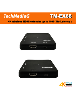 TM-EX68 4K wireless HDMI extender upto 10m ไม่ดีเล่ย์