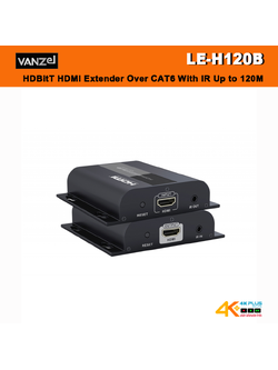 VANZEL LE-H120B HDBitT HDMI Extender Over CAT6 With IR Up to 120M