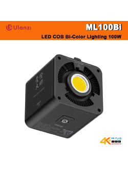 Ulanzi ML100Bi ไฟต่อเนื่อง COB Bi-Color กำลังไฟ 100W มีแบตเตอรี่ในตัว พร้อม AC Adapter