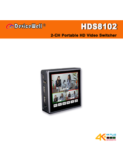 Device Well HDS8102 2CH Portable HD Video Switcher
