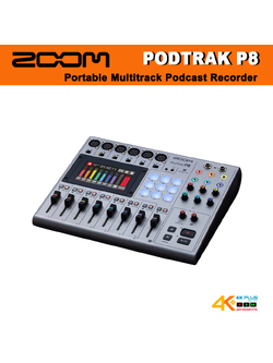Zoom PodTrak P8 Portable Multitrack Podcast Recorder