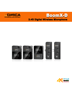 BoomX-D Comica 2.4G Digital 1-Trigger-2 Wireless Microphone