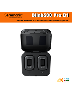 Blink500 Pro B1 3.5MM 2.4G Dual Channel Wireless Microphone with Charging cases