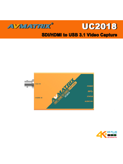 AVMatrix UC2018 SDI/HDMI to USB 3.1 Video Capture