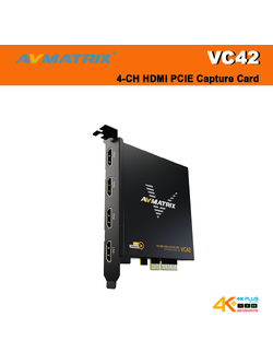 AVMATRIX VC42 4-CH HDMI PCIE Capture Card