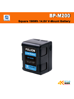 Fxlion BP-M200 198Wh Square V-Mount Battery แบต V-Mount พร้อม 2 พอร์ต D-Tap และพอร์ต USB
