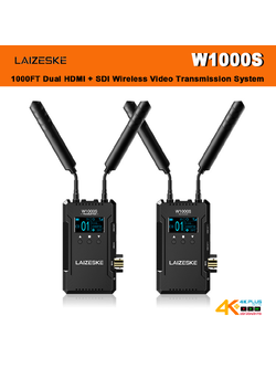 LAIZESKE W1000S 1000FT Dual HDMI + SDI Wireless Video Transmission System