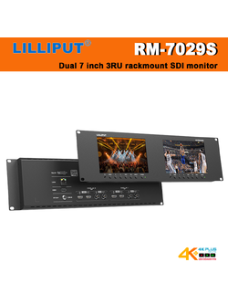 Lilliput RM-7029S Dual 7 inch 3RU rackmount SDI monitor
