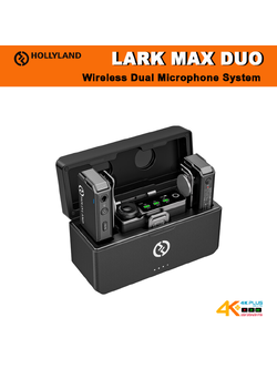 HollyLand – LARK MAX Duo Wireless Microphone System (Black)
