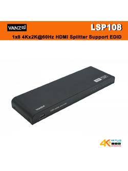 VANZEL LSP108 1x8 4Kx2K@60Hz HDMI Splitter Support EDID