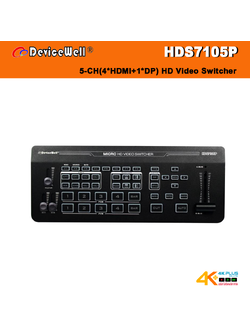 Devicewell HDS7105P HD Video Switcher (4HDMI+1DP)