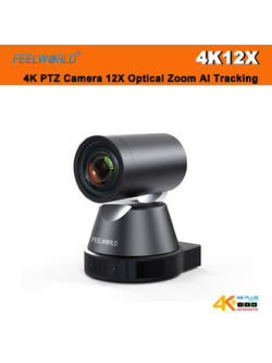 FEELWORLD 4K12X 4K PTZ Camera 12X Optical Zoom AI Tracking