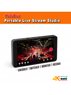 YoloBox Portable Live Stream Studio - Streams to Youtube , Facebook , Twitch