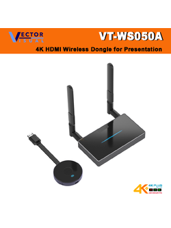 VT-WS050A 4K HDMI wireless dongle for presentation from Laptop to projector
