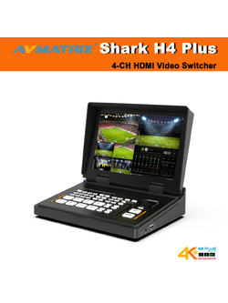AVMATRIX Shark H4 Plus 4CH HDMI Video Switcher