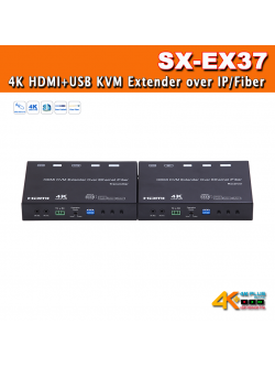 SX-EX37 4K HDMI+USB KVM Extender over IP/Fiber